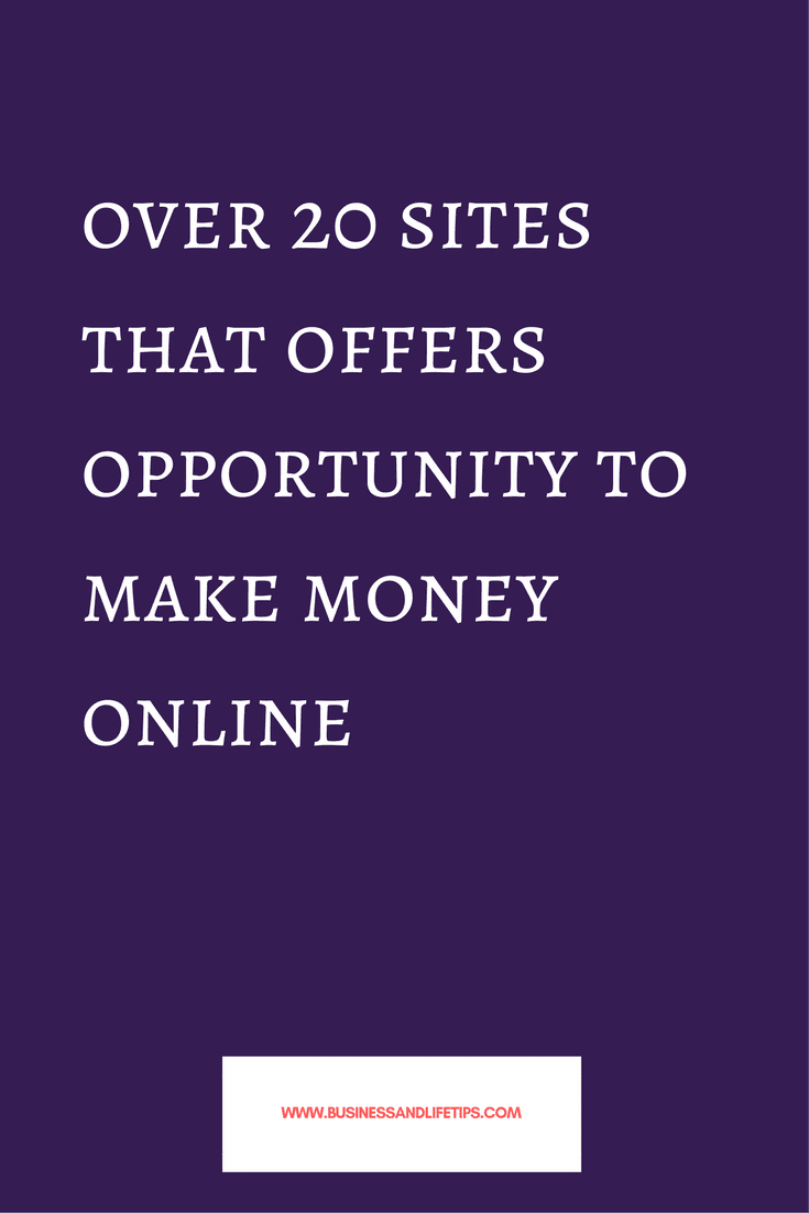 Websites offering opportunities to Make money online