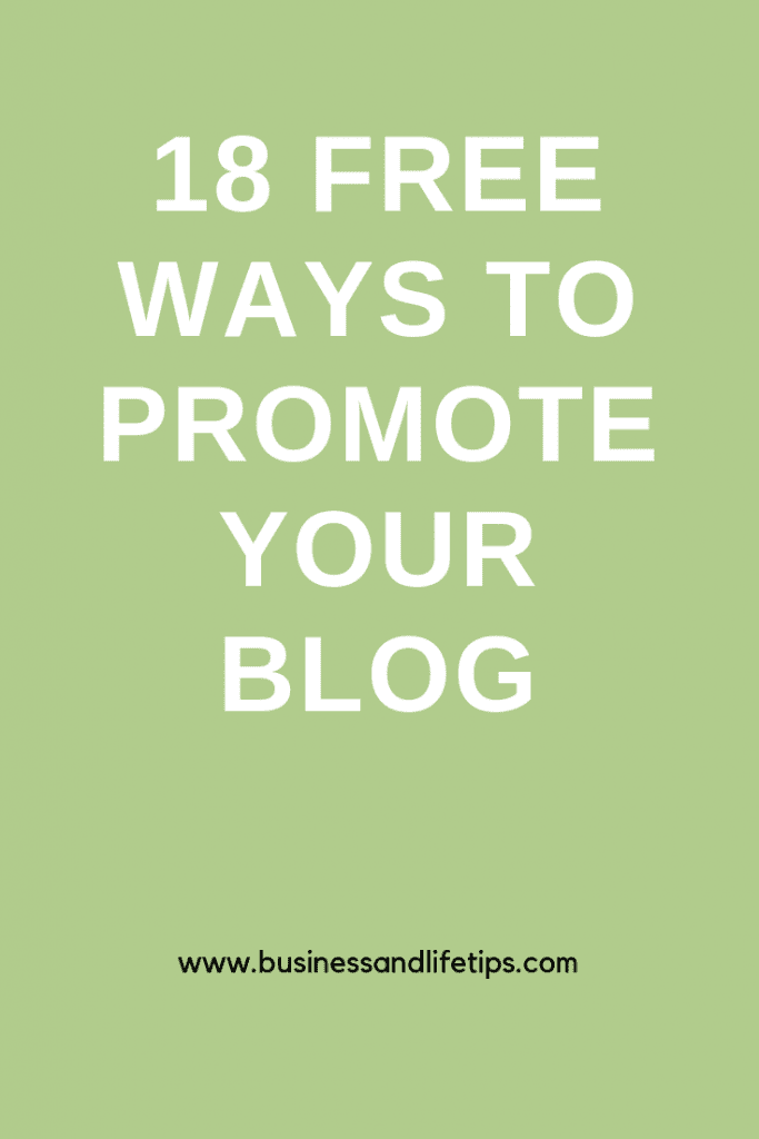 18 Free ways to promote your blog