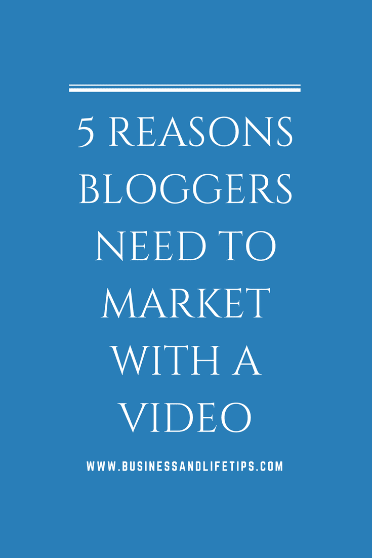 Why Bloggers need to market with a video
