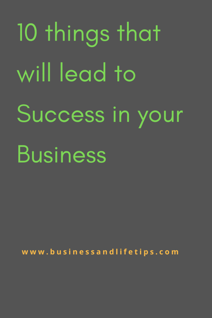 Tips to business success