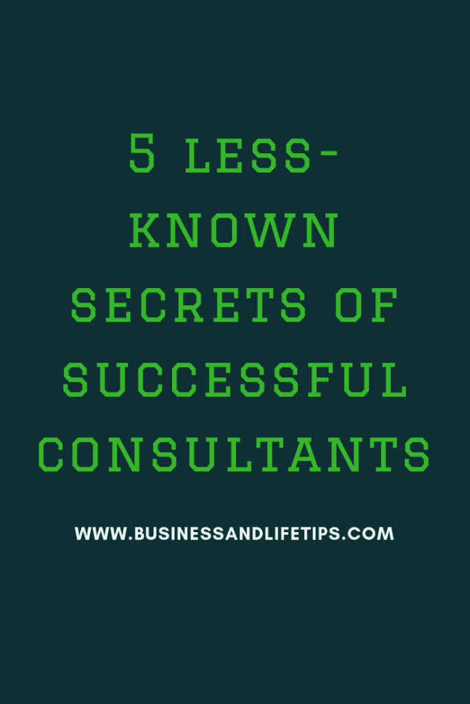 Secrets of successful consultants