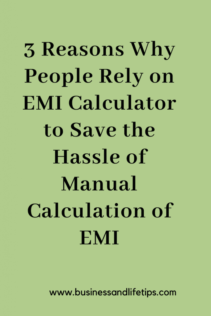 Loan EMI calculator 