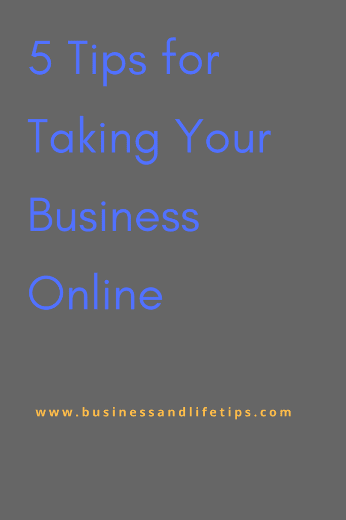 taking your business online, what to consider