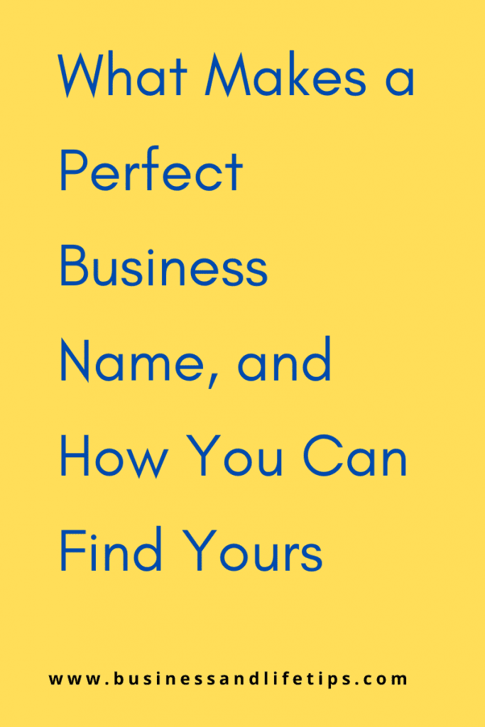 How to find a perfect business name